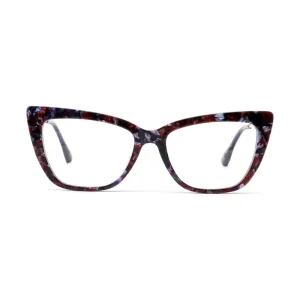 Rectangle Acetate and Metal Optical Eyeglass Frames, Black