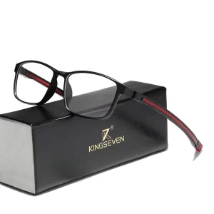 Rectangle Full Rim TR90 Metal Frame Optical Lenses Glasses for Men Women Myopia Prescription Reading Eyeglasses