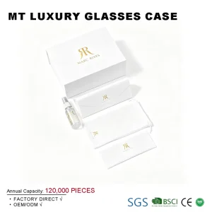 Rectangle Magnetic Sunglasses Case Set and Eyewear Storage Box