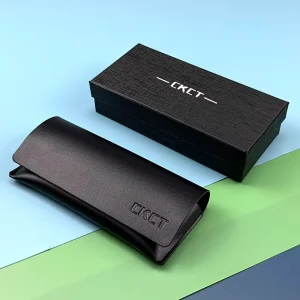 Rectangle PU Leatherette Sunglasses Case Box with Magnetic Closure and Gift Packaging
