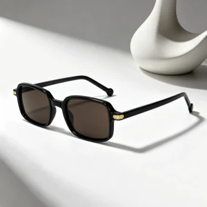 Rectangle Sunglasses Fashion Black Acetate Sunglasses with Competitive Prices UV400 Non polarized Sunglasses Lenses Unisex