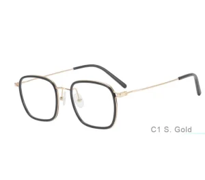 Rectangular Eyewear Eyeglasses Optical Frames Glasses Frames Titanium Full Rim