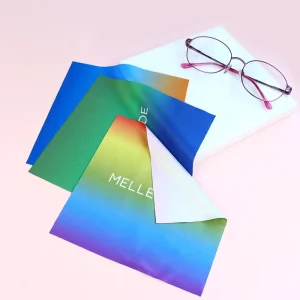 Recycled RPET Microfiber Sunglasses Cleaning Cloth 15x15cm Custom Color