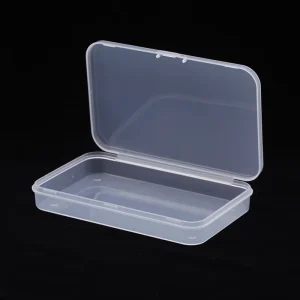 Resealable Recyclable PP Plastic Storage Pencil Box Container for Eyewear with Dimensions 130x80x20mm