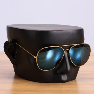 Resin Mannequin Head Eyewear Display Stand in White, Black, Gold, or Silver