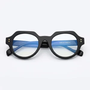 Retro Acetate Eyeglass Frames with Blue Light Filter