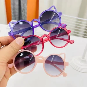 Retro Animal UV400 Sunglasses Children Kids Blue Black Shades Red Boys Girls Sun Glasses Cat Eye Sun Glasses
