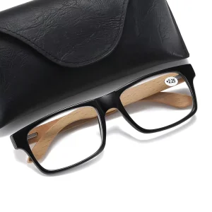 Retro Anti blue Reading Glasses Fashionable Future Bamboo and Wood Reading Glasses for Men and Women reading Beech Glasses1004