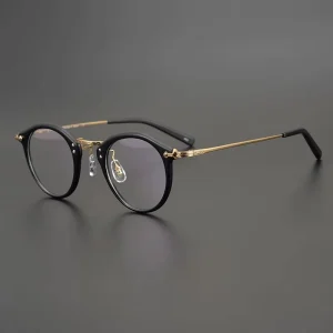 Retro Business Handmade Ultra-Light Pure Titanium Prescription Eyeglass Frames