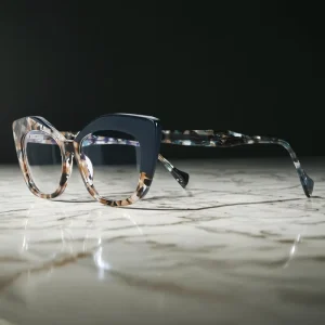 Retro Cat Eye Acetate Optical Glasses Frames Customizable Lens