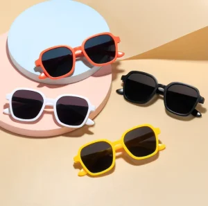Retro Children Sunglasses Boy Handsome Girl Baby Sun Glasses Square Frame Eyewear Summer Kid Shades