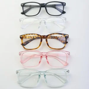 Retro Flat Light Men Sunglasses Anti Ultraviolet Square Frame Rice Nail Women Anti Blue Light Sunglasses