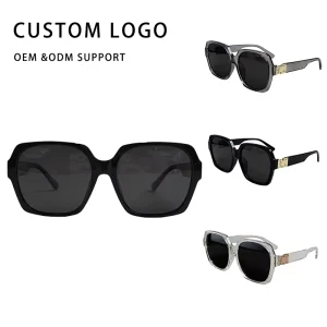 Retro Large Square Frame TR90 Polarized Sunglasses for Men and Women