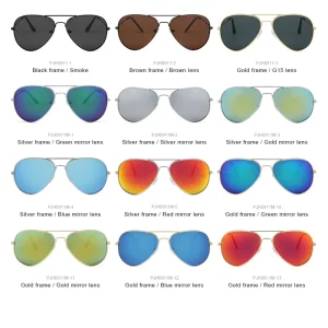 Retro Metal-Frame TAC Lens Custom Polarized Sunglasses for Men
