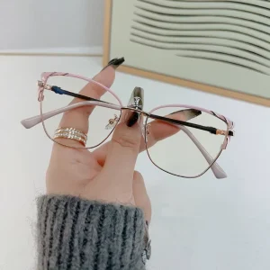 Retro Metal Myopia Blue Light Blocking Eyeglasses
