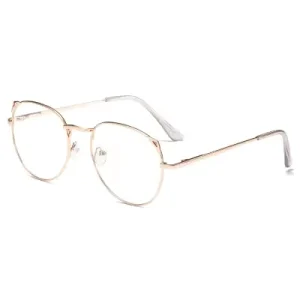 Retro Oval Clear Glasses Eyeglass Glass Frames Eye for Optical Myosia