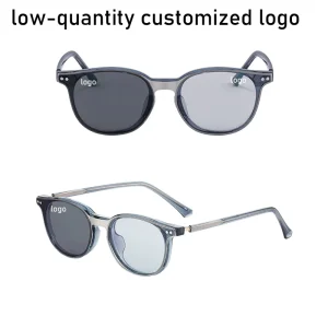 Retro Photochromic Polarized Sunglasses UV400 TAC Magnetic Lens
