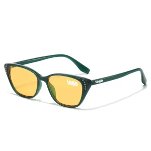 Retro Polarized Cat-Eye Sunglasses for Women UV400 Small Frame