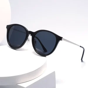 Retro Polarized Round Sunglasses UV400 Colored Lenses for Men and Women