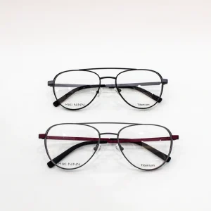 Retro Print Pure Titanium Lightweight Unisex Full Rim Reading Glasses Frame