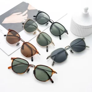 Retro Pure Titanium Polarized UV400 Sunglasses for Men and Women