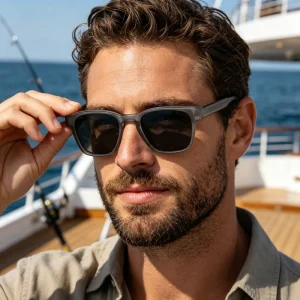 Retro Rectangle Polarized Driving Sunglasses UV400 for Men and Women Custom Logo