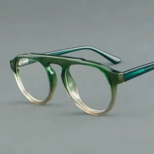 Retro Round Acetate Optical Eyeglass Frames for Men and Women
