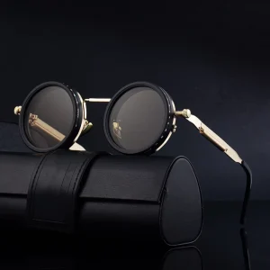 Retro Round ND Rotary Adjustable Polarized Driving UV400 Sunglasses for Men
