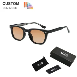 Retro Round and Square Sunglasses for Men and Women with Custom CP Temples