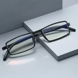 Retro Small Square Anti-Blue Light Reading Glasses Lightweight