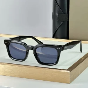 Retro Square Acetate Sunglasses for Men and Women with Gradient UV400 Lenses and Box