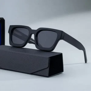 Retro Square Pin-in Temple Polarized UV400 Sunglasses for Men and Women