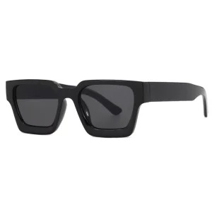 Retro Square Sun Glasses Shades Men Women Custom Logo Fashionable Thick Sunglasses
