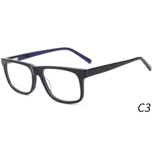 Retro Square Thickness Acetate Eyewear Eyeglasses Frames for Eye Glasses Pure Acetate Optical Glasses Frames for Men for Women