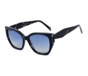 Retro Unisex Flat-Top Square Acetate Sunglasses UV Protection