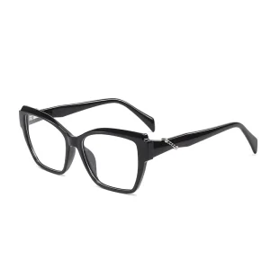 Rhinestone Chain Optical Reading Glasses Women Diamond Crystal Face Spectacles LE1172