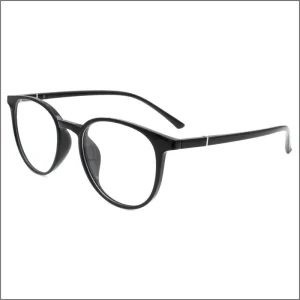 Rimless Blue Titanium Men’s Optical Eyeglass Frames with Time Pattern