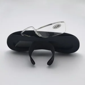 Rimless Eye Flexible Reading Glasses Without Arms Folding Pince nez Mini Reading Glasses