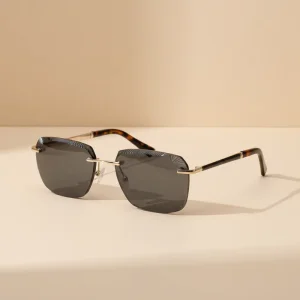 Rimless Gradient Sunglasses, UV Protection, for Women and Men