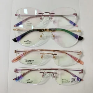 Rimless Metal Optical Eyeglass Frames