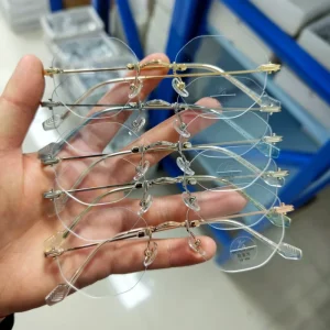 Rimless Metal Optical Frames Eyeglasses