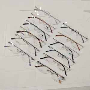 Rimless Titanium Eyeglass Frames, Lightweight, Mixed Assorted Styles, Daily Wear
