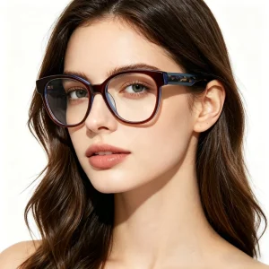 Round Acetate Optical Frames for Men