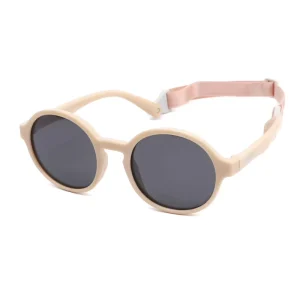 Round Baby Sunglasses with Strap for Boys and Girls
