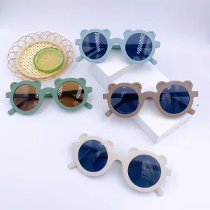 Round Bear Sunglasses for Children and Kids