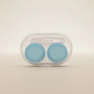 Round Candy Color Contact Lens Case Wearing Tools Couple Box Eyes Contact Lens Case With Tweezers Sucker