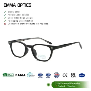 Round Full-Rim Casual Optical Eyeglass Frames