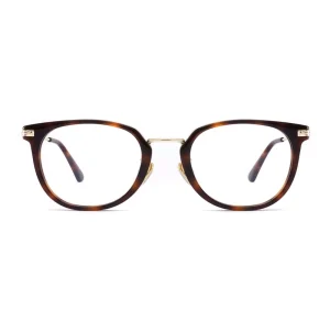 Round Metal Alloy and Acetate Optical Eyeglass Frames for Men and Women