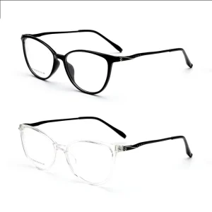Round Metal Blue-Light-Blocking Eyeglasses Frames for Men