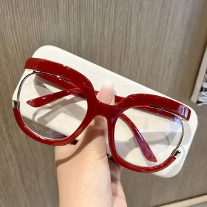 Round PC Full-Rim Optical Eyeglass Frames for Myopia Blue Light Blocking
